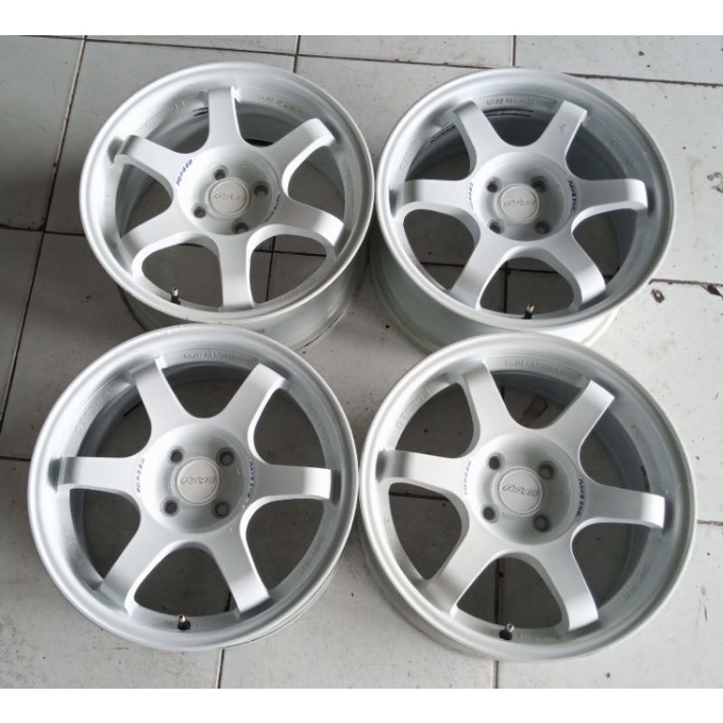 Velg Mobil Second Rays Ring 16x7 Pcd 4x100 buat Mobilio Vios City Yaris Freed