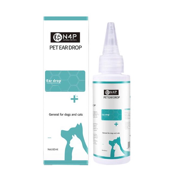 Pet Ear Drop Obat Tetes Telinga  Kucing Anjing Ear Mites Kutu dan Infeksi Telinga Hewan Pet Ear Cleaner 60ml