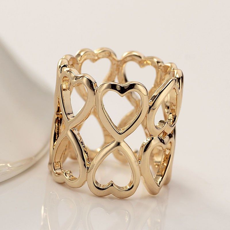 B15 Ring jilbab love gold, rosegold dan silver_RING HIJAB_CINCIN JILBAB_CINCIN HIJAB