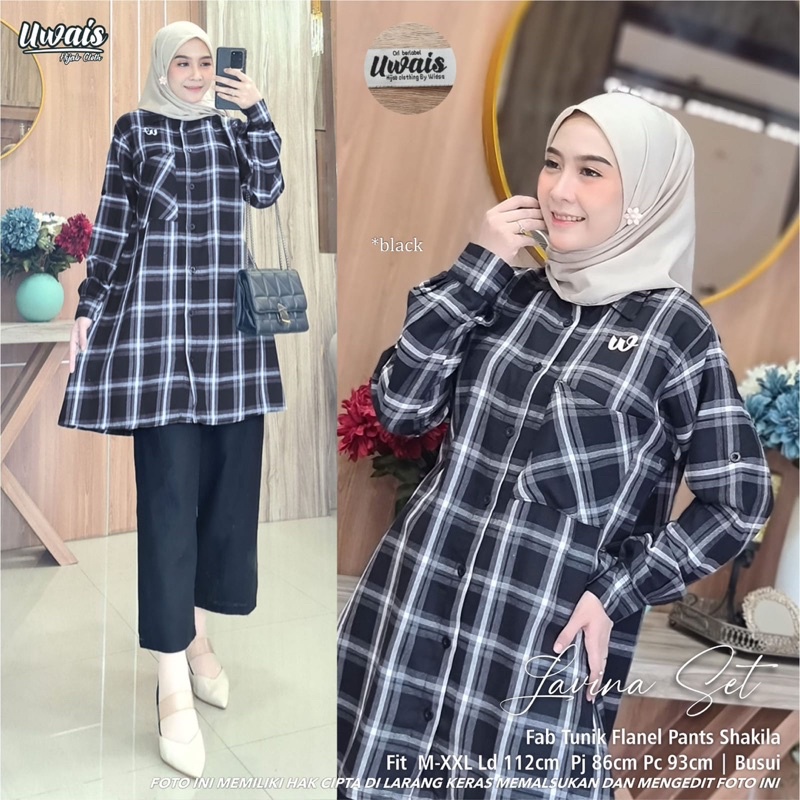 SETELAN ONESET KOTAK KOTAK - LAVINA SET UWAIS