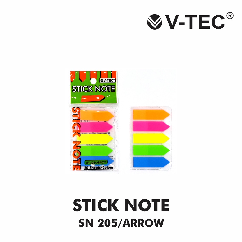 

V-TEC Sticky Notes SN 205/Arrow