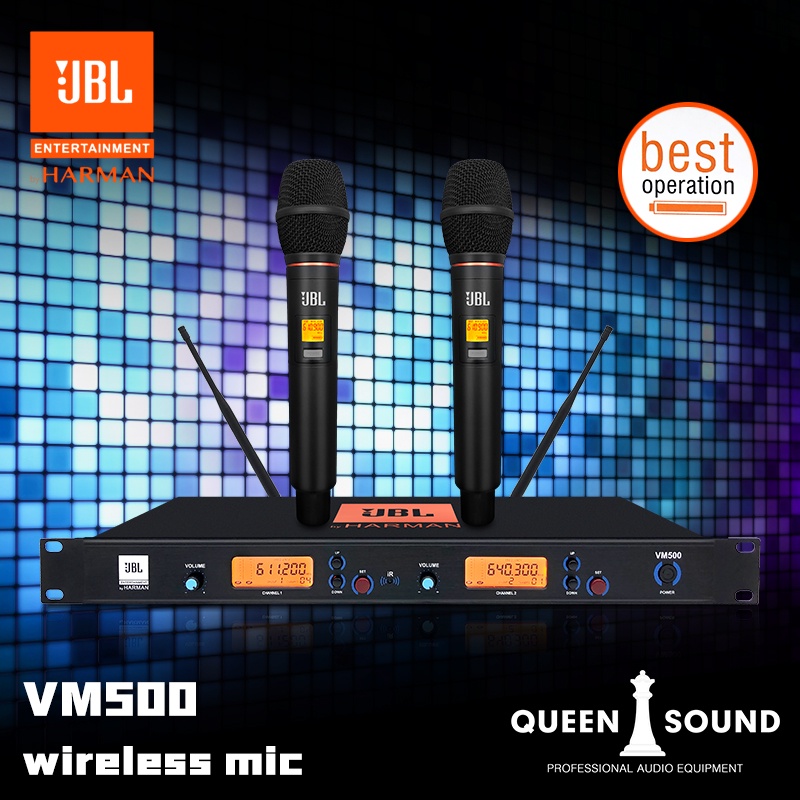 Jual JBL VM500 wireless microphone UHF frekuensi dapat diubah Mikrofon