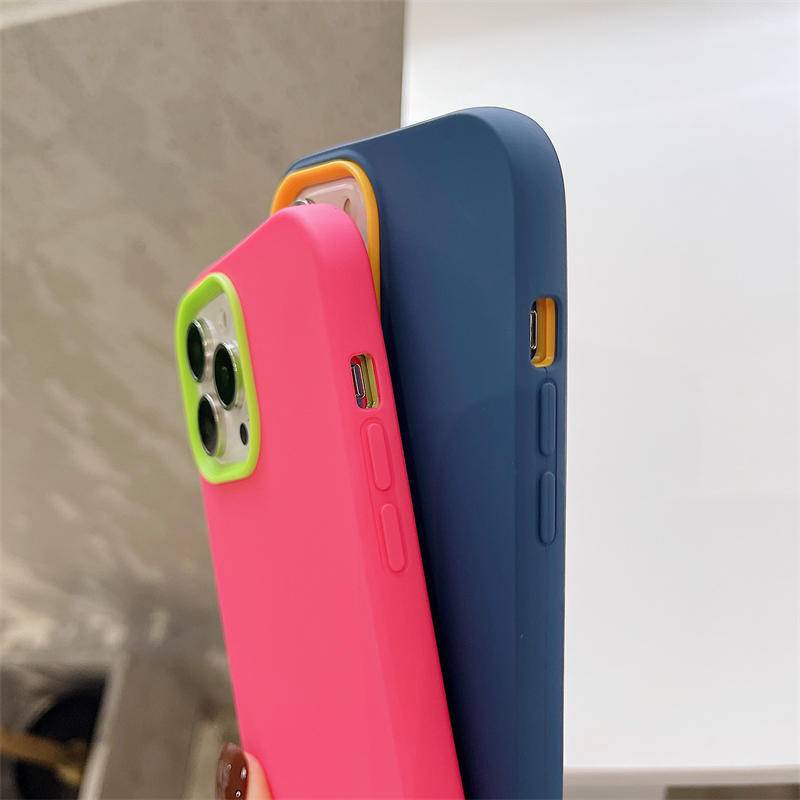 3 in 1 Case Bumper Silikon Warna Permen Untuk iPhone 11 Pro MAX X XS MAX XR 7 8 6 6S Plus SE 2022 2020