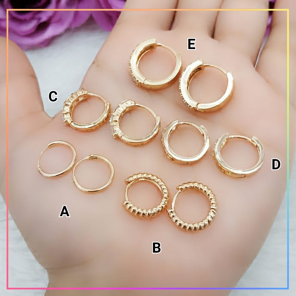 Anting xuping anting dewasa cetik permata full perhiasan lapis emas gold AT 181