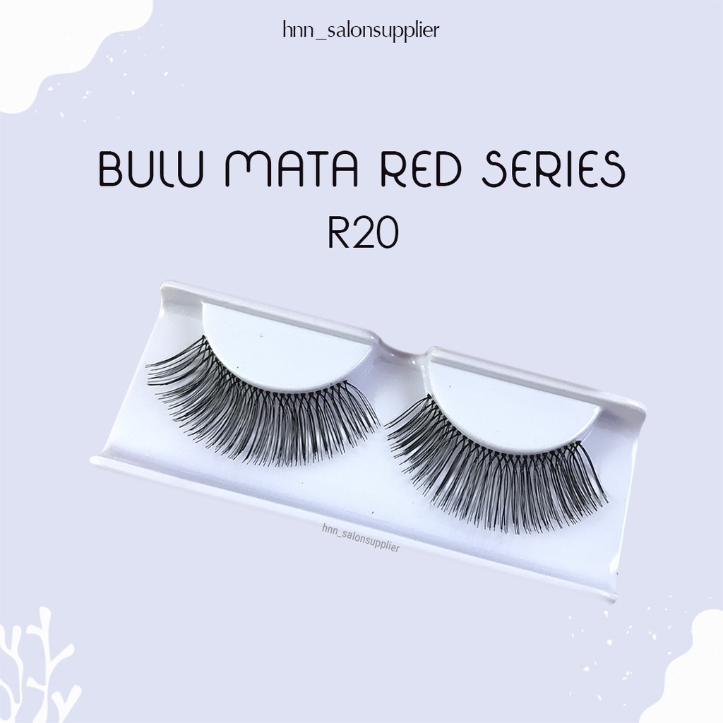 R20 Bulu Mata Palsu Handmade Fake Eyelash Eye Lashes Lash Artifivial Belle Eyelashes