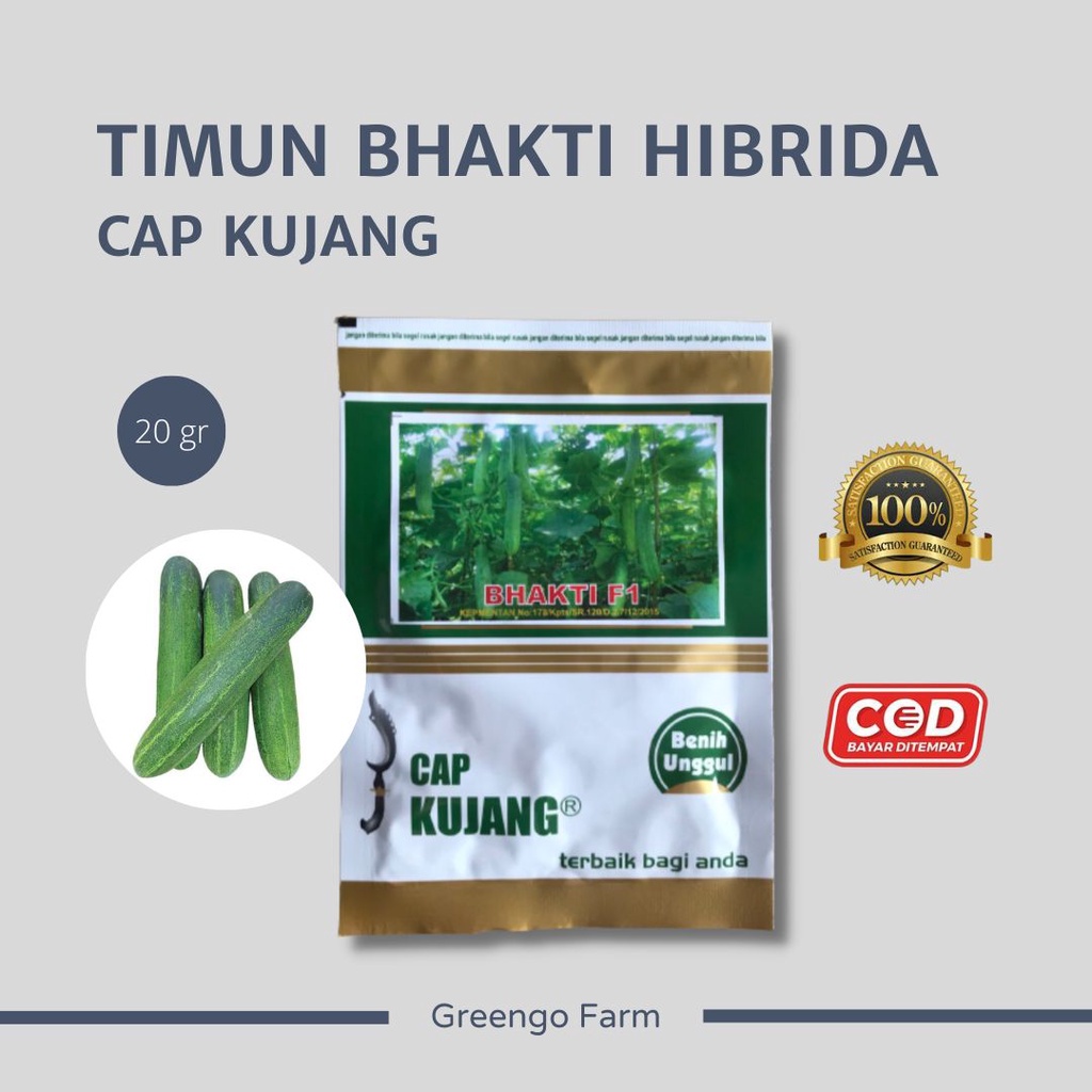 Benih Timun Bhakti F1 Cap Kujang isi 20gr