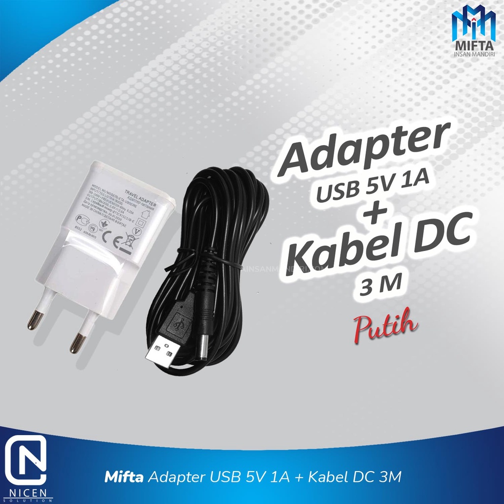 ADAPTOR 5V 1A / ADAPTOR 5W / ADAPTOR DISPENSER OTOMATIS / ADAPTOR USB TO DC