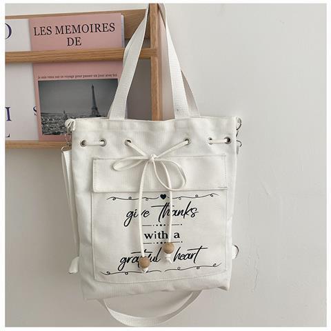 ✌✳Sera 2022 baru tas kanvas siswa perempuan tas bahu satu bahu versi Korea sastra tas messenger sederhana dan serbaguna