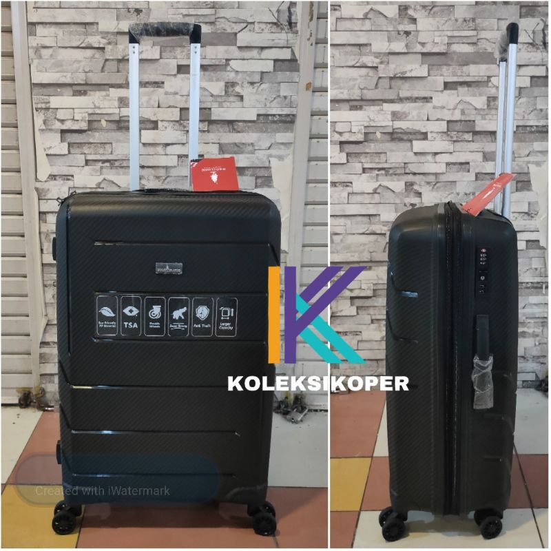 Koper Original Polo Classic Polypropylene TSA Lock ukuran Bagasi 25 inch