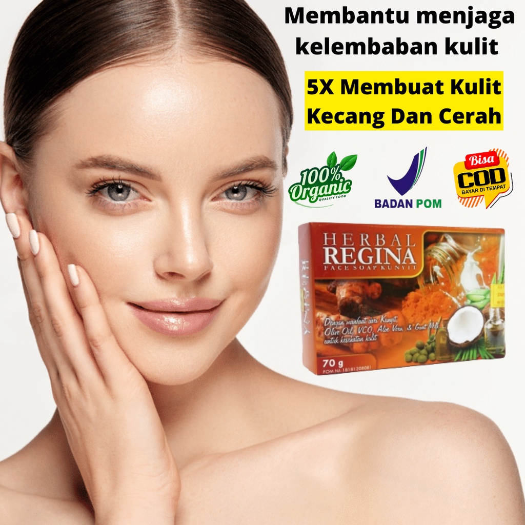 Sabun Herbal Alami REGINA BPOM Anti Menghilangkan Kurap Panu Kadas Gatal Obat Hilangkan Jamur dan Me