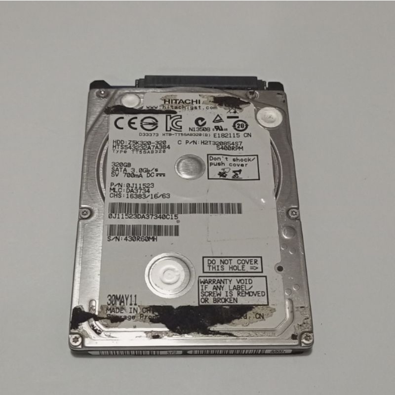 HARDISK HDD SATA LAPTOP 320 GB 2.5 CCTV PS komputer