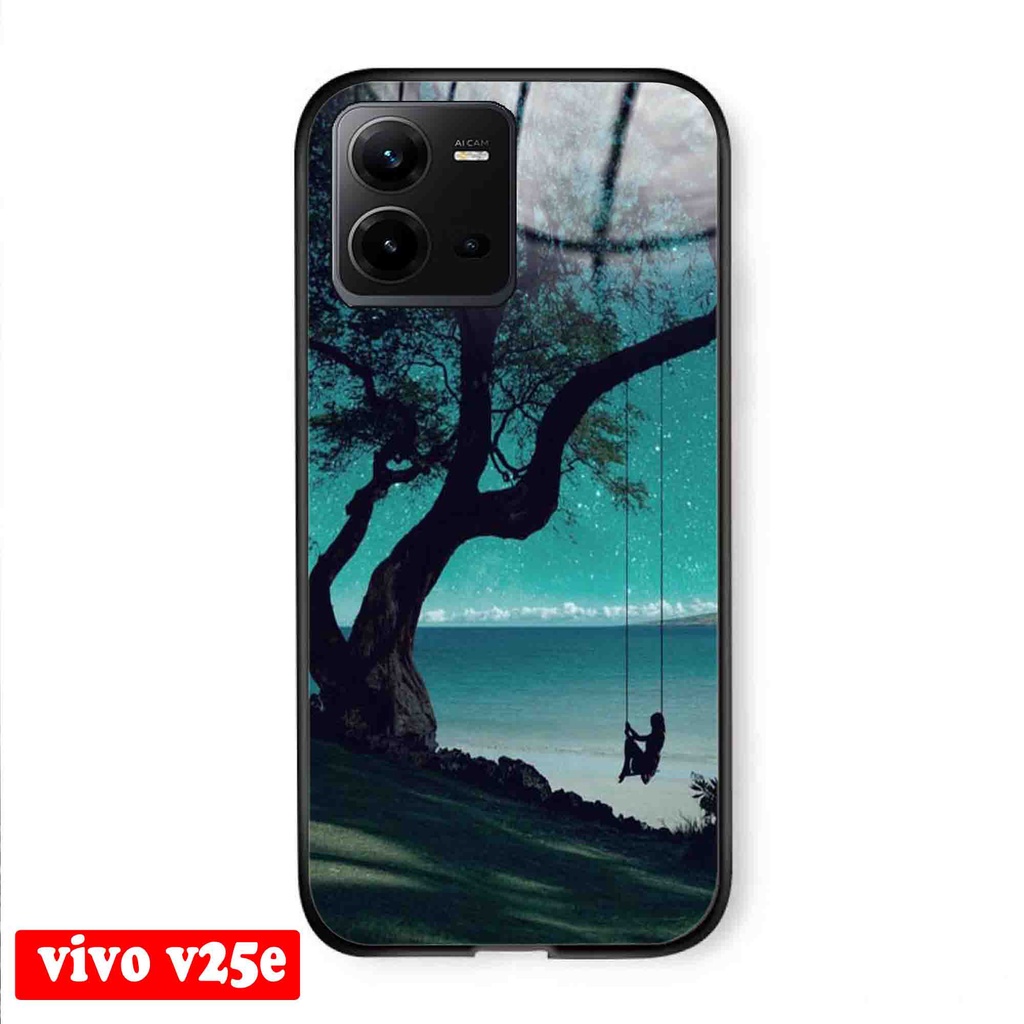 (J25) Softcase Vivo V25e  - Softcase kaca Vivo V25e - Case cantik Vivo V25e - Case Vivo V25e - Case 