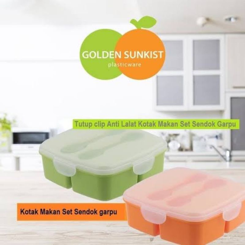 Kotak Makan Scoop Set / Lunchbox set murah