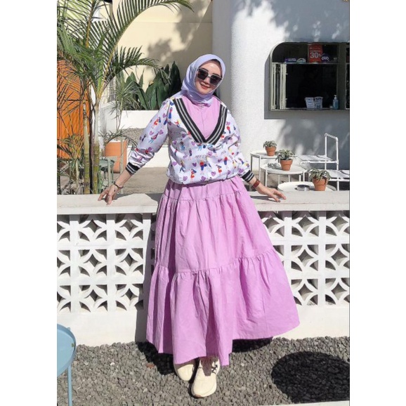 Violeta Set dress By Meera Matt Inner Katun toyobo Outer printing limited