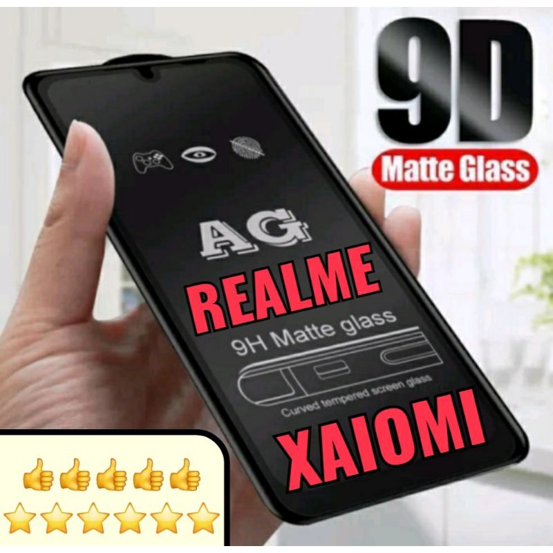 Tempered Glass AG Matte Xiaomi Redmi 7 8 8A 9 9A 9AT 9i 9C A1 / 8A Pro / 9C NFC / 9 Prime / 9 Power / 10 A / 10 5G / Note 7 / Note 8 / Realme 3 5 5i 5S 6i C3 C12 C15 C20 C20A C21 C21Y C25 C25S C30 C31 C35 X2 XT Q / C11 2020 / C11 2021 / NARZO 10 / 10A