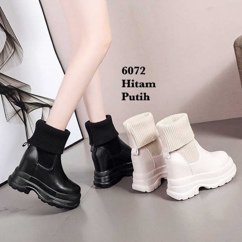 SEPATU WANITA WEDGES IMPOR TINGGI 10cm 6072