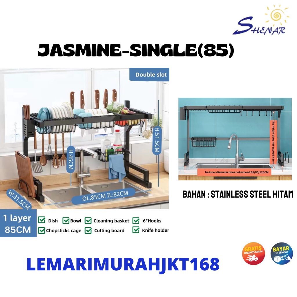 Rak Piring Wastafel Stainless steel Rak Dapur Stainless steel Rak Piring Stainless Rak Cuci Piring