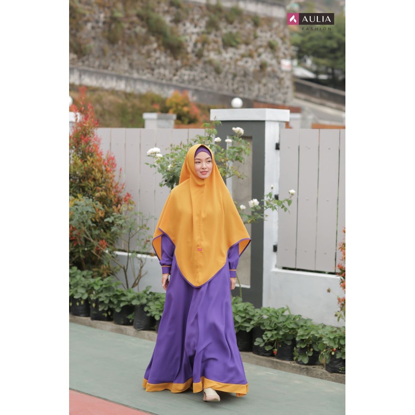 PROMO SET GAMIS AZEEZA BERRY BY AULIA FASHION BAHAN WOLLYCREPE BAJU BUSAN MUSLIM WANITA TERLARIS SER