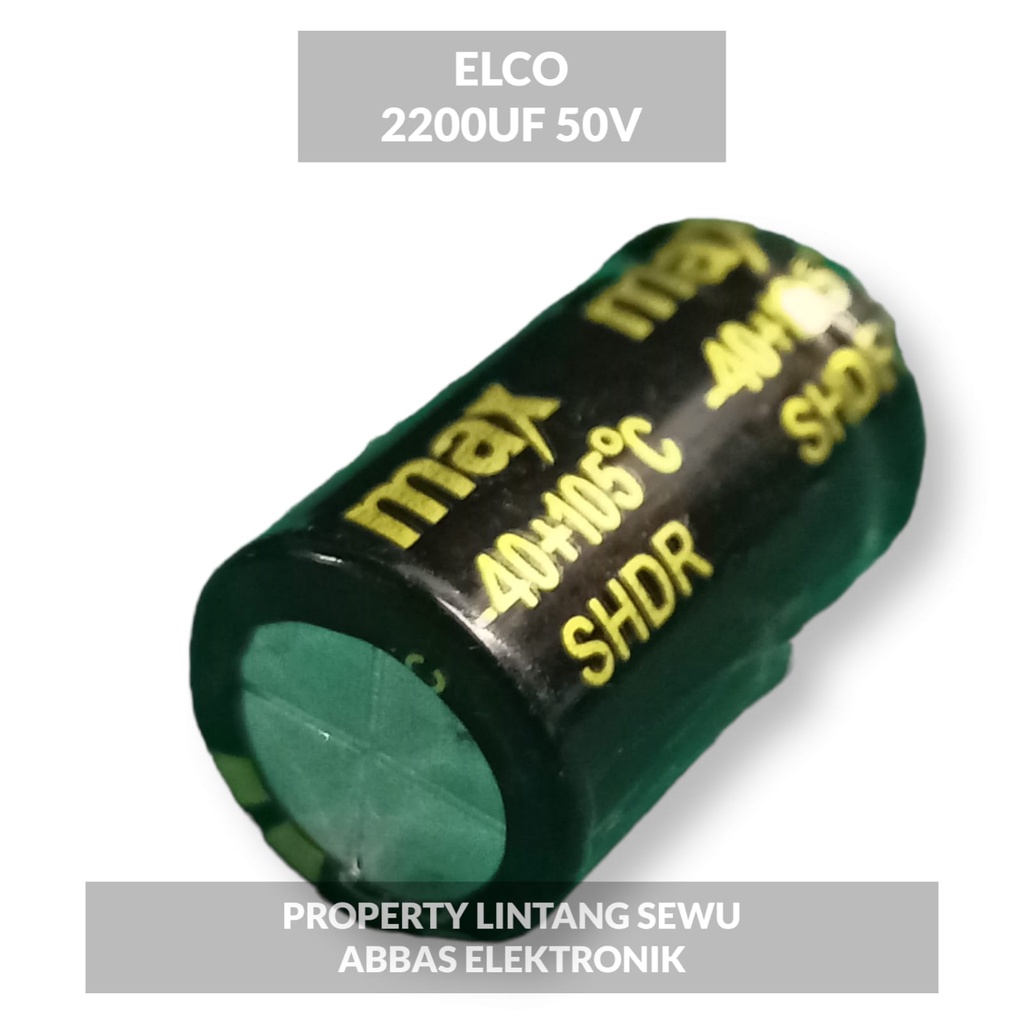 ELCO ELKO 2200 UF 50V 2200 MIKRO 50 VOLT