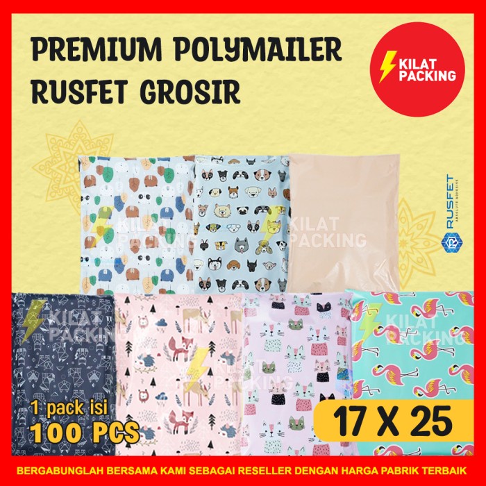 

Murah Polymailer Amplop Plastik Packing Termurah Ukuran 17Cm X 25Cm /Pack Promo