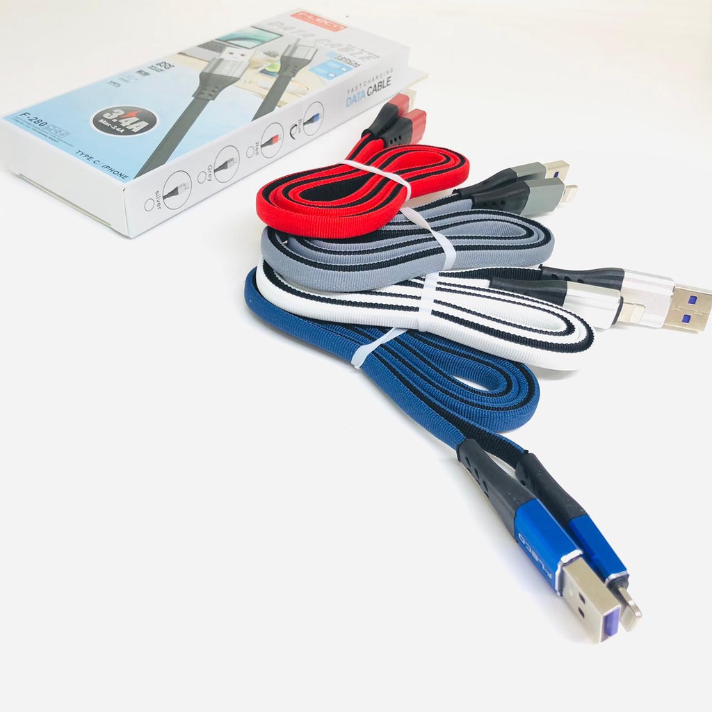 Kabel data Fleco F280 Fast charging Micro-USB &amp; Type-C 3.4A