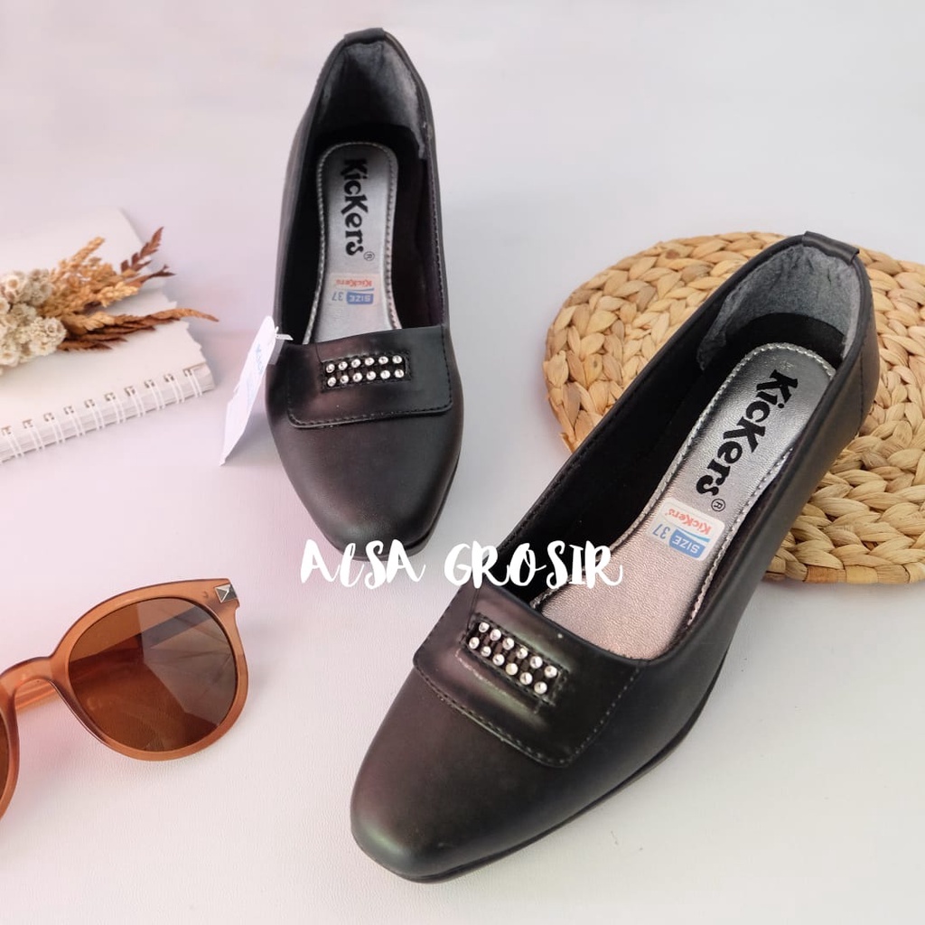 SEPATU PANTOFEL WANITA FORMAL GURU PASIBRA HAK 5CM PL7 /D19