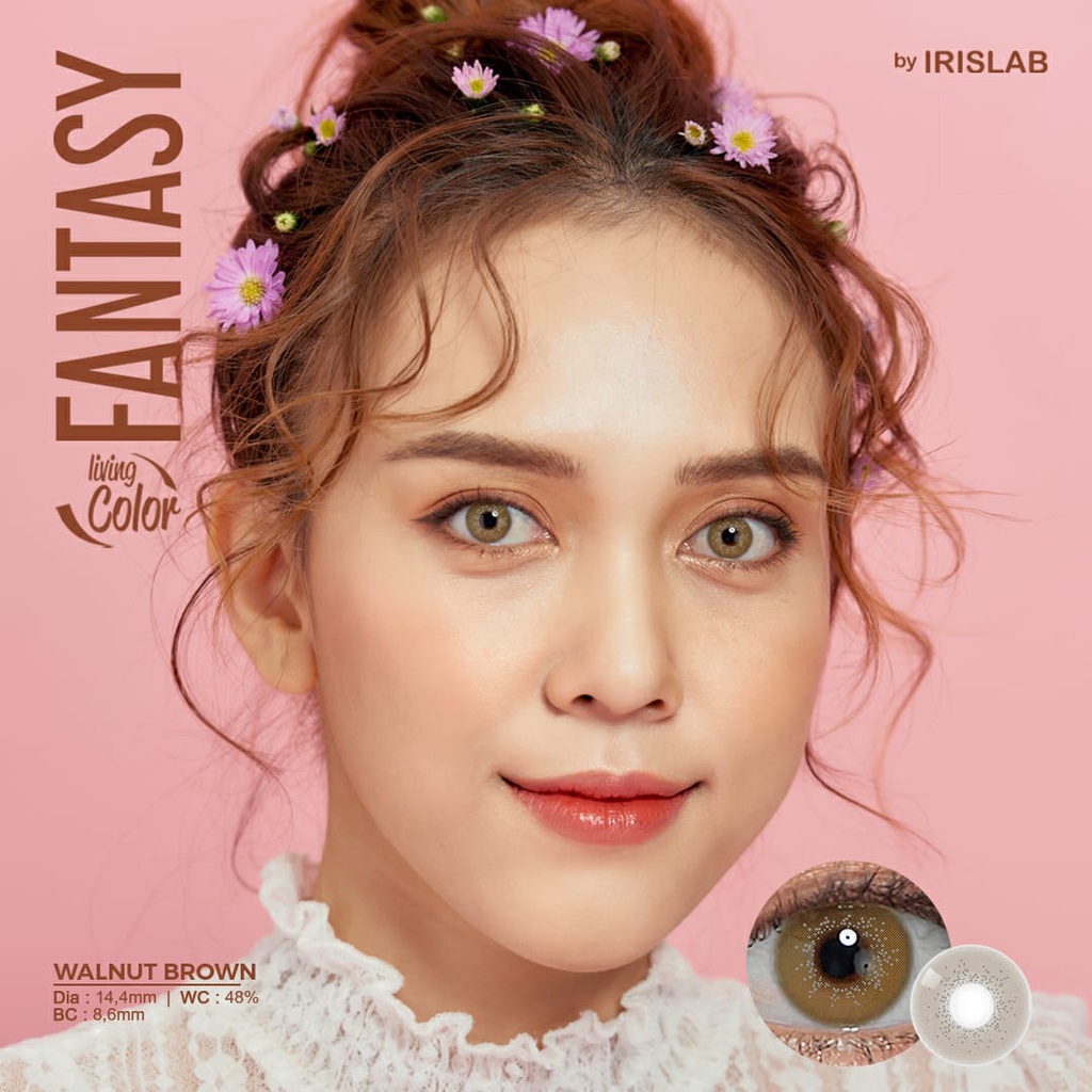 PAKET SOFTLENS NORMAL FANTASY LIVING COLOR DIAMETER 14.4mm + CAIRAN SOFTLEN GRATIS TEMPAT SOFLEN