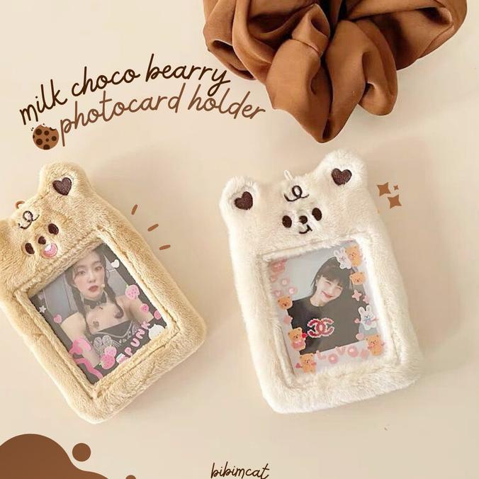 

Milk Choco Bearry Photocard Holder / Pc Card Holder