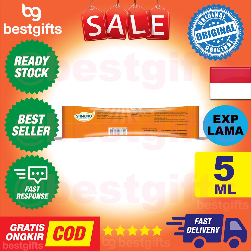 STIMUNO JERUK BERI MEMPERBAIKI SISTEM IMUN ANAK STICK PACK 1 BOX ISI 5 STICK 5 ML