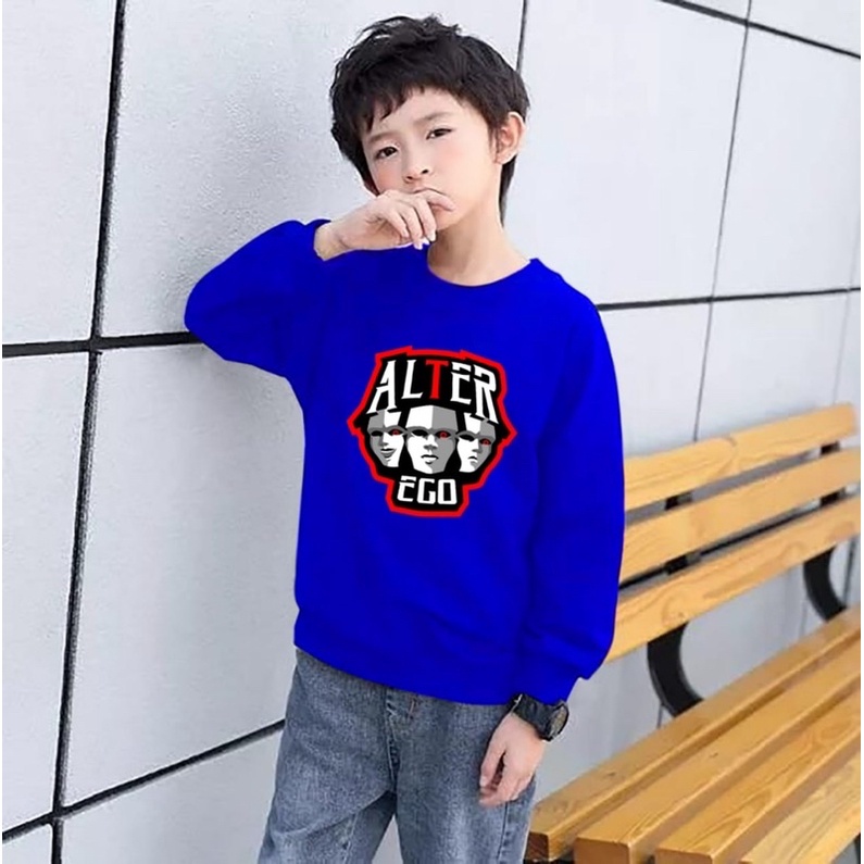 BAJU KAOS SWEATER EGO ANAK LAKI LAKI ATASAN KIDS LENGAN PANJANG PREMIUM