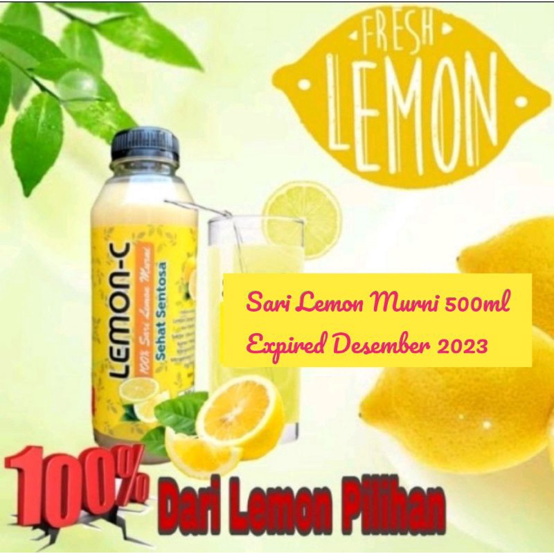 

Lemon C Original 500ml-Sari Lemon Murni 100% Asli