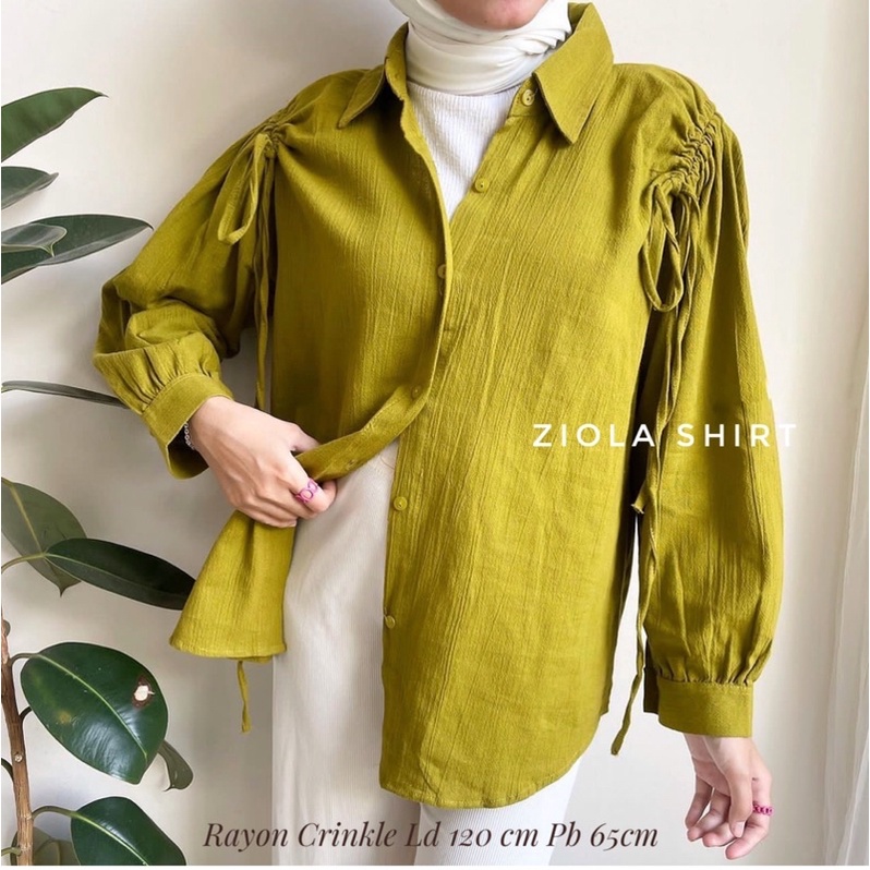 ZIOLA SHIRT KEMEJA CRINKLE RAYON LD 120 // VIOLA SHIRT