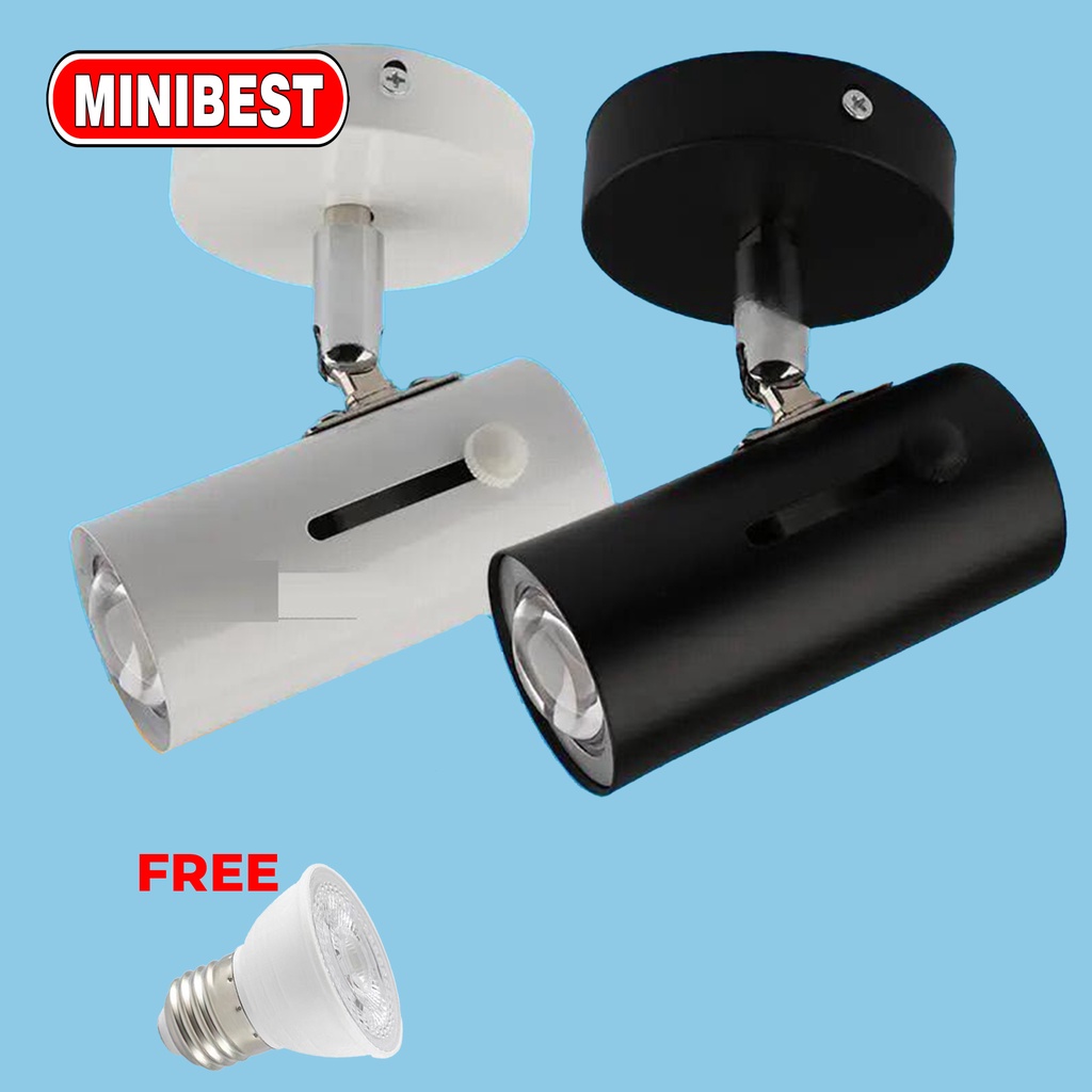 [MB] LAMPU SOROT E27 / FITING SOROT LED / sport light 3cm plafon dan rell / LAMPU VARIASI TOKO BAJU