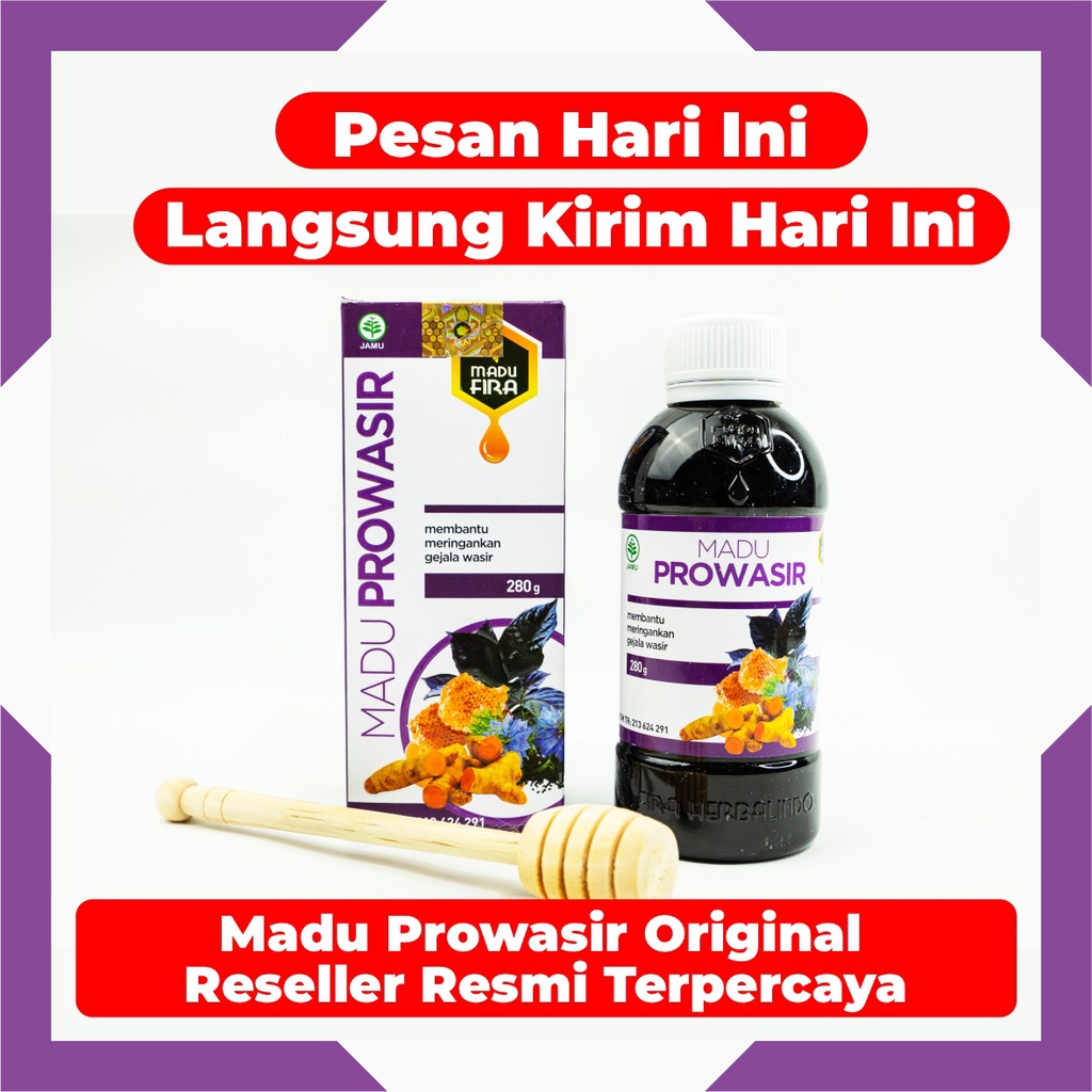 PROWASIR Madu Prowasir PRO WASIR Obat Herbal Wasir Ambeien Ambeyen Benjolan Anus BAB Berdarah Gatal Pada Anus Susah BAB Mukosa Anus