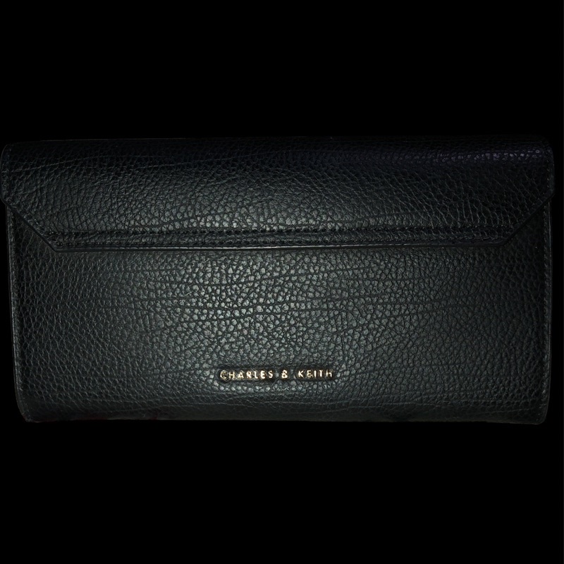 Charles and keith dompet panjang-Black XS