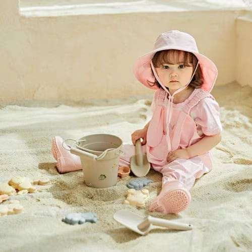 KOKOBEE Premium Silicone Beach Sand Bucket and Toys (1Y+)  - Mainan Pasir Pantai Lengkap For Kids / Sekop / Cetakan Pasir / 1 set / Bentuk Hewan/ Silicone Tebal/BPA FREE/NON TOXIC/Halus/Lucu/outdoor/Paket Mainan ember cetakan pasir pantai anak/best seller