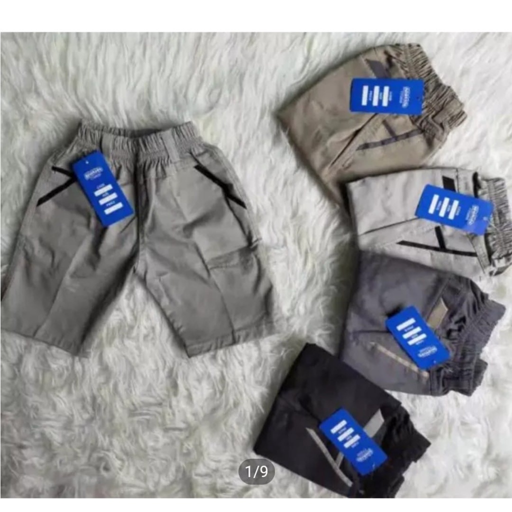 CELANA PENDEK CHINO ANAK USIA 1-12 TAHUN BAHAN KATUN TWILL TEBAL DAN MELAR