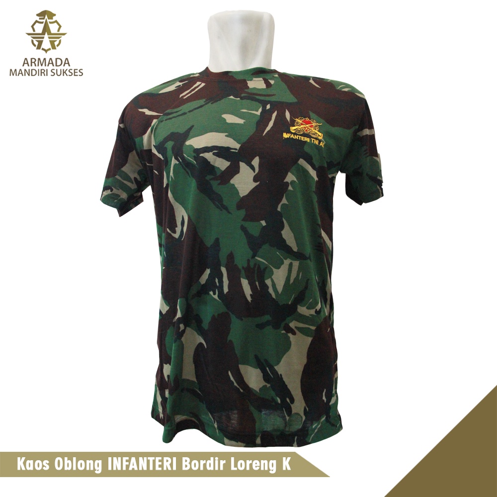 Kaos Infanteri Logo Loreng - Kaos Dalam Infanteri Logo Loreng