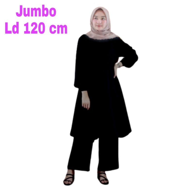 Tunik wanita Jumbo Polos XXL LD 120 Cm Busui Bahan Moscrepe . Atasan Baju Kemeja Tunik Cewek Dewasa Big Size Toerbaru 2023 Kekinian Murah Bertha