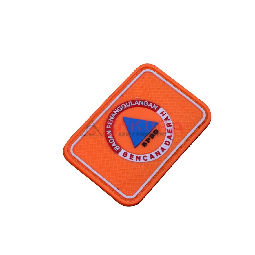 Patch Rubber Velcro BPBD Oren Rekatan Tempelan BPBD