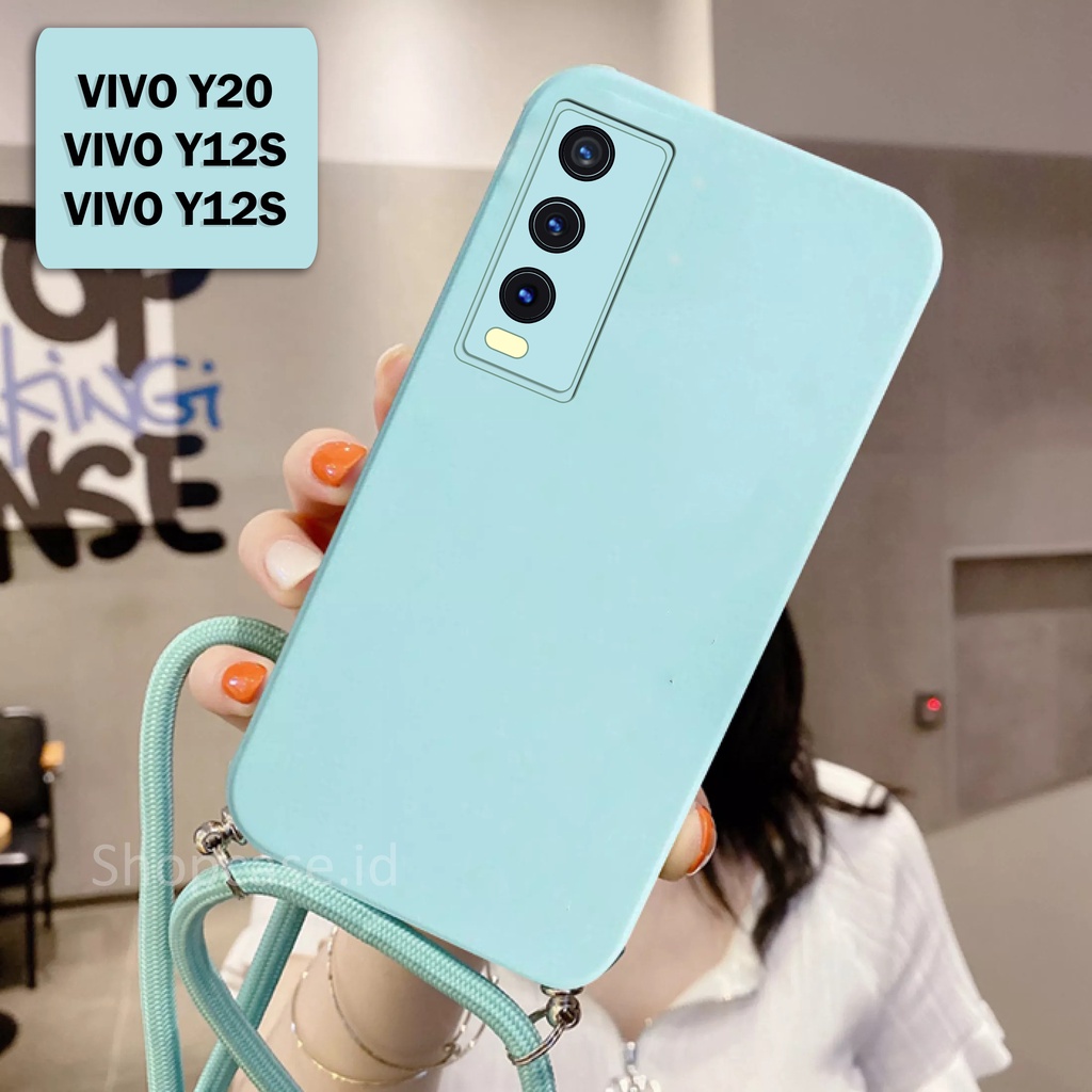 Softcase Tali For VIVO Y20 Y12S Y20S | Case Camera Protech | Case Macaron VIVO Y20 Y12S Y20S | Softc