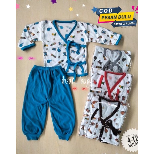 setelan piyama kimono bayi jumbo 4-12 bulan