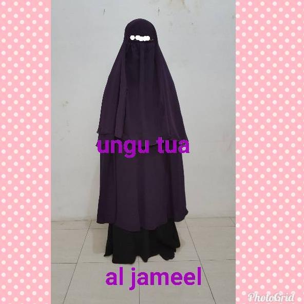[BJS.18Oc22r] Jilbab cadar safar rit purdah dua lapis sifon silky