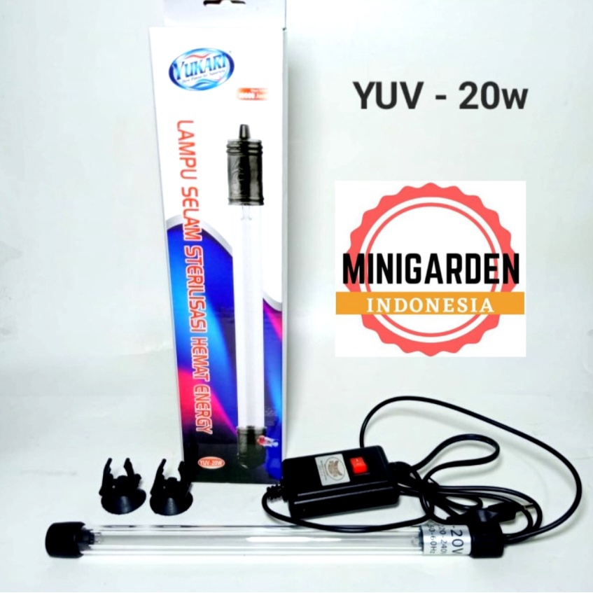 YUKARI YUV-20W WATT LAMPU UV LAMP STERILISASI SELAM AQUARIUM AQUASCAPE