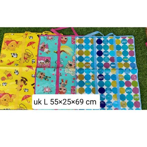 

Kejutan Spesial Tas karung terpal MURAH. . Tas belanja besar ukuran L 55x 25 x 69