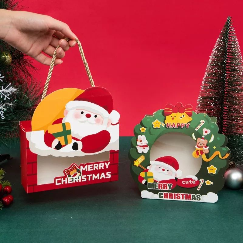 

[ELYSIAN STORE] Kotak Natal Dus Cute Christmas Box Aesthetic Santa Christmas