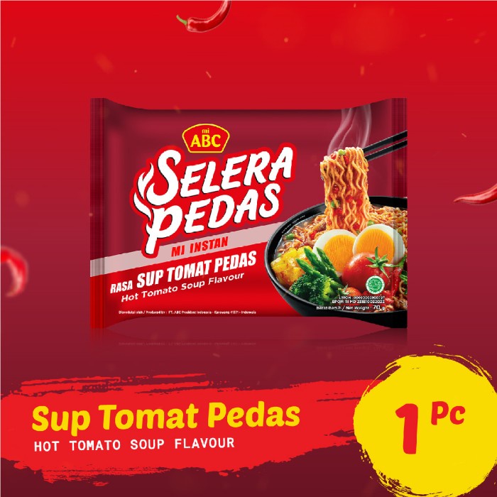 

TERLARIS ABC Rasa Sup Tomat Pedas 70gr
