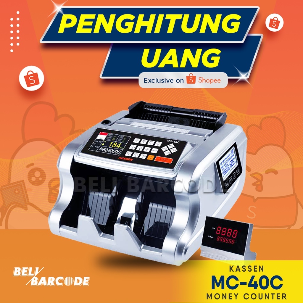 MONEY COUNTER KASSEN MC-40C PENGHITUNG UANG ASING DAN DETEKSI UANG PALSU