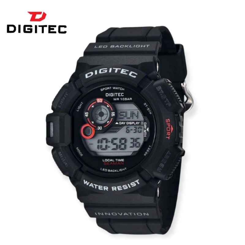 JAM DIGITEC DG 5028 / DG-5028 / DG5028 2028 hitam LED Watch digital Jam Tangan ORIGINAL