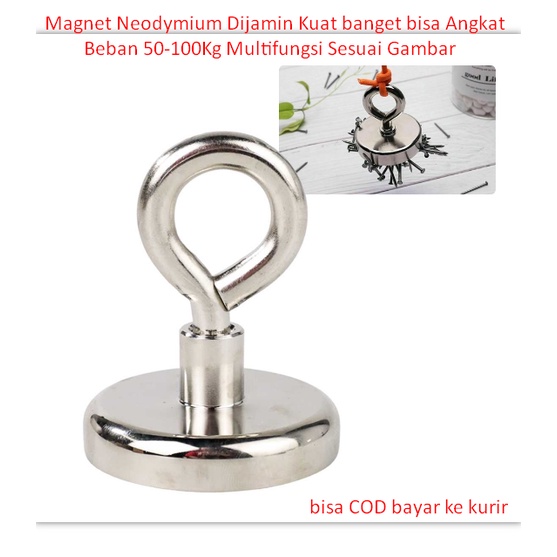 Magnet Neodymium Dijamin Kuat banget bisa Angkat Beban 50-100Kg Multifungsi Sesuai Gambar